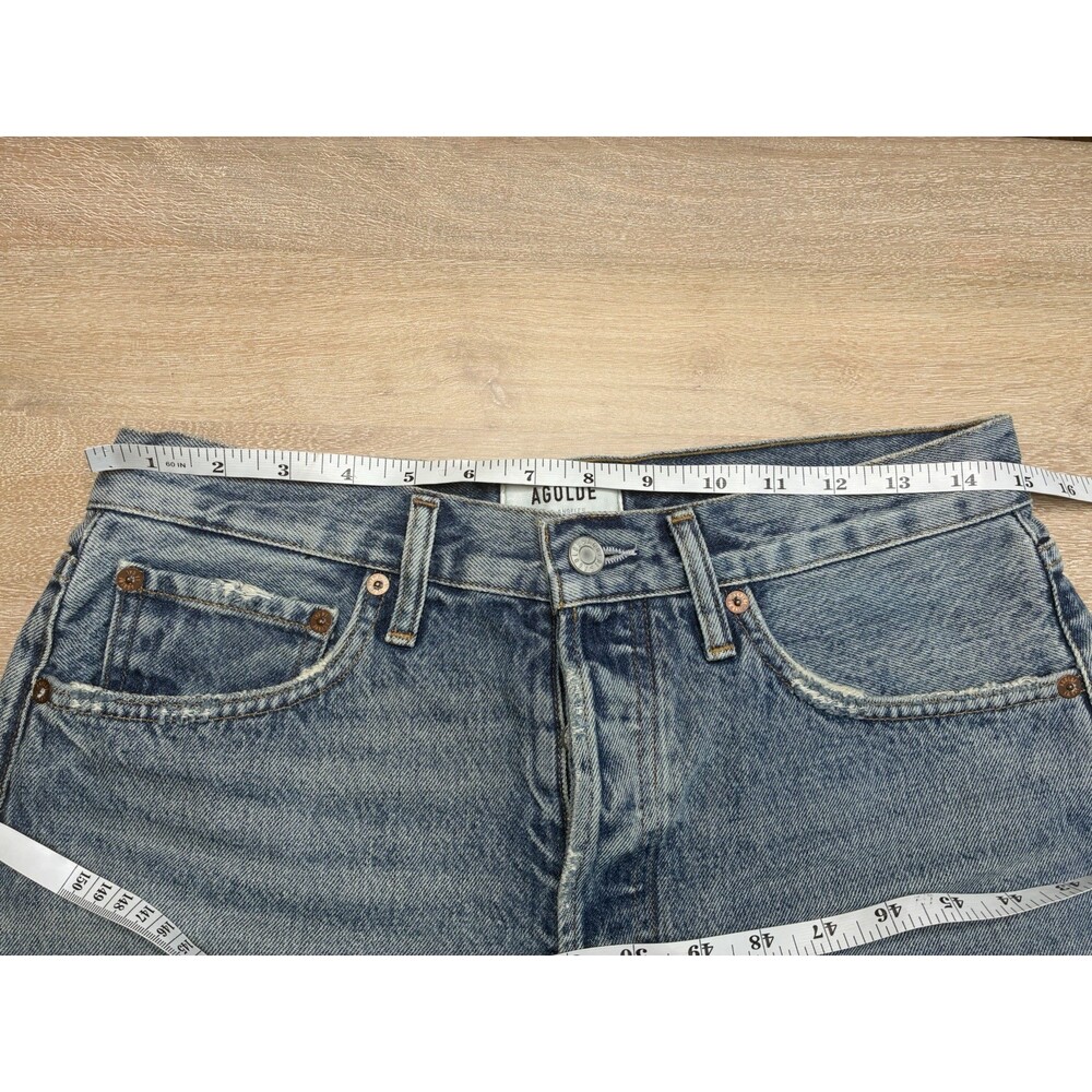 Agolde Parker Long Shorts in Wheel Wash Size 27 - Picture 7 of 9